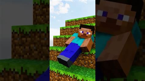 Minecraft Steve Falling Minecraft Short Youtube