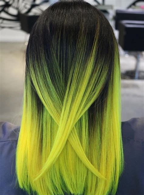 35 Edgy Hair Color Ideas To Try Right Now Green Hair Long Hair