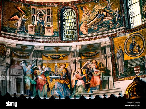 Golden 13th Century Mosaics In The Apse Basilica Di Santa Maria Dome