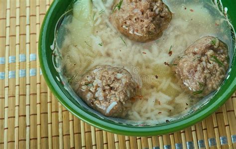 Armenian Soup With Meatballs Stock Image Image Of Armenian Dish