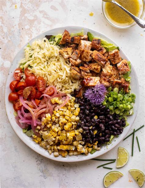 Bbq Chicken Chopped Salad With Honey Mustard Vinaigrette