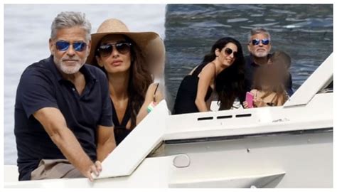 George Clooney enjoys a family day with kids