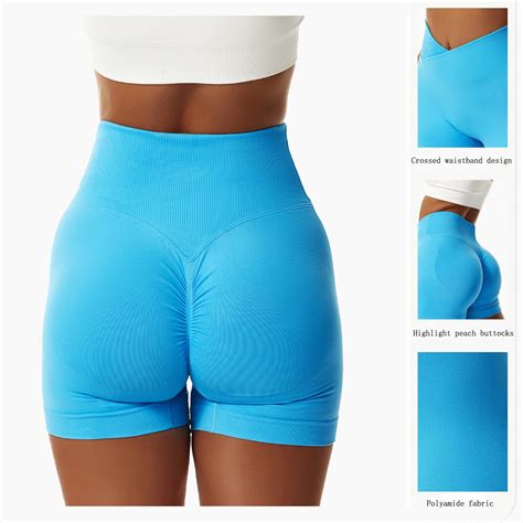 Sport Yoga Shorts Women Xxl Seamless Spandex Running Cycling Short Sexy Booty Push Up Fitness