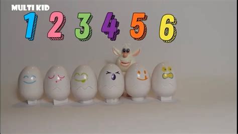 Buba and eggs surprises, learn colors in Russian, Буба и яйца сюрпризы ...
