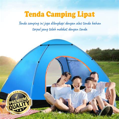 Jual Tenda Camping Kapasitas 2 4 Orang Tenda Lipat Tenda Gunung Outdoor