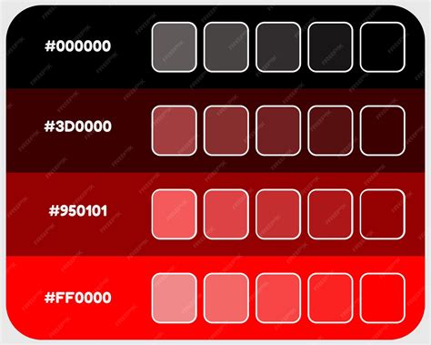 dark red color pallet