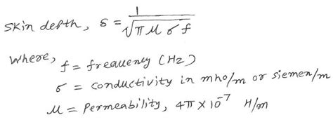 Skin Depth calculator | Skin Depth Formula