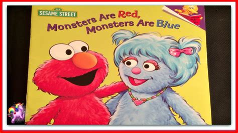 Monsters Are Red Monsters Are Blue Elmo Sesame Street Read Aloud