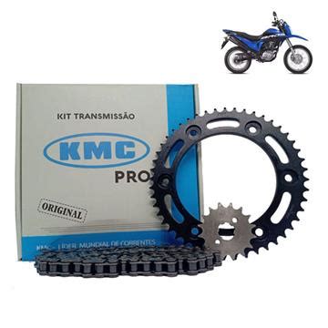 KIT TRANSMISSÃO KMC PRO HONDA NXR BROS 160 XRE 190 KRIKA MOTOS