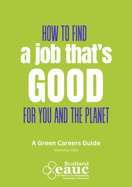 Green Careers Guide | EAUC