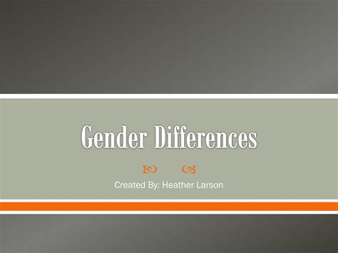 Ppt Gender Differences Powerpoint Presentation Free Download Id