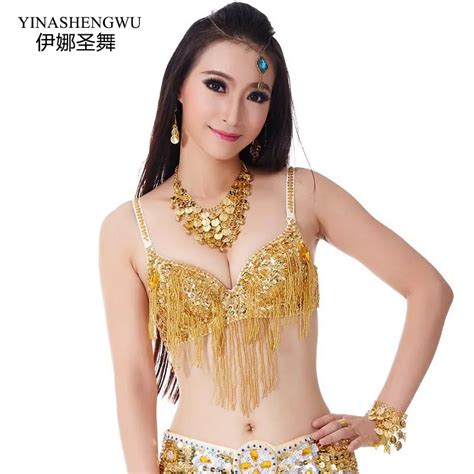 2018 Women Belly Dance Costumes Senior Sexy Sequins Tassel Beads Belly