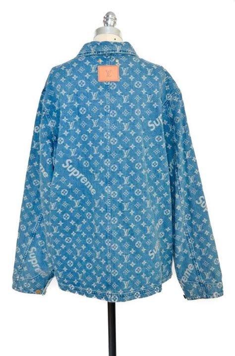 Louis Vuitton X Supreme Denim Barn Jacket Monogram Size Nwt Limited