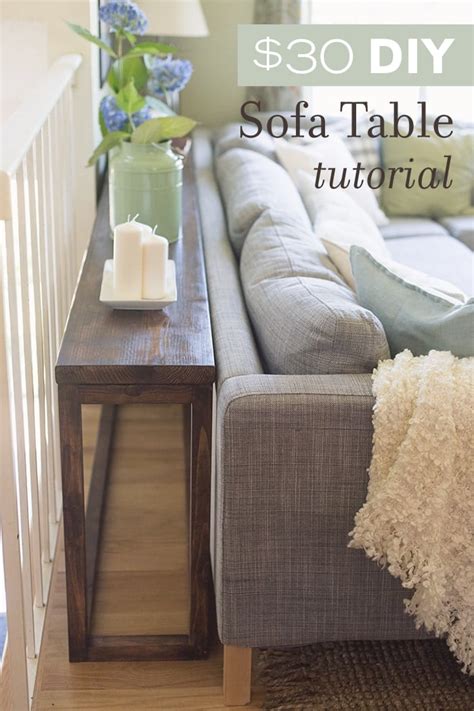 $30 DIY Sofa/Console Table Tutorial - Jenna Sue Design