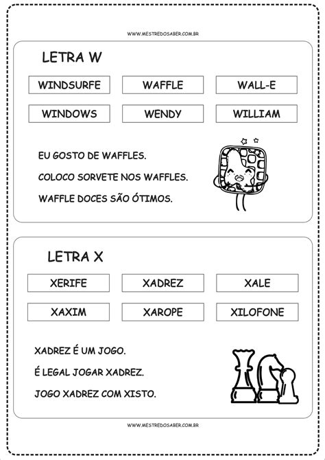 Fichas de Leitura para Alfabetização De A a Z Mestre do Saber