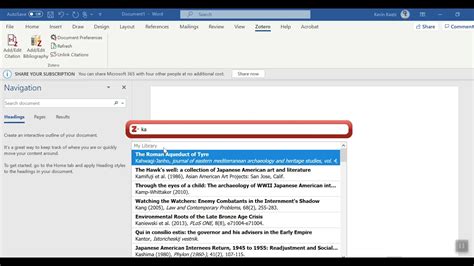 Insert Citation Bibliography Using Zotero Youtube