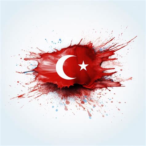 Premium Photo | Flag wallpaper of Turkey with white background high