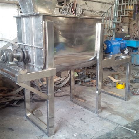 Mild Steel Ribbon Blender Powder Mixer Machine Automation Grade Semi