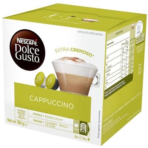 Food Beverages Nescafe Dolce Gusto Coffee Capsules Cappuccino Pack