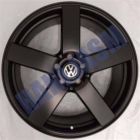 Tr22 4x New Alloy Wheels 20 Inch Alloys Black 5 Spoke Vw Transporter