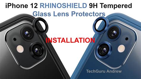 Iphone 12 9h Tempered Glass Lens Protectors Rhinoshield Installation Youtube