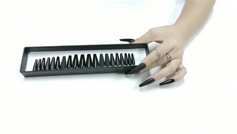 Nude Black Matt Press On Nails Box Press On Nails Abs Press On Nail Packaging Buy Press On