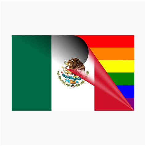 L Mina Fotogr Fica Bandera De M Xico Bandera De Orgullo Gay De Bigbadbear Redbubble