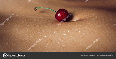 Sexy Woman Concept Sexy Detail Of A Girl Body Naked Sensual Beautiful Girl Summer Fruit