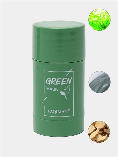 Купить Глиняная маска стик для лица от черных точек и прыщей Green Mask ...