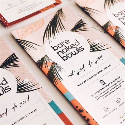 Together Menu Design Bare Naked Bowls