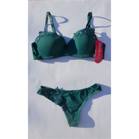 Conjunto Lingerie Calcinha Fio Duplo Beijo Roubado Shopee Brasil