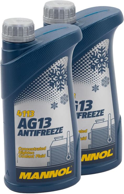 Kühlerfrostschutz Konzentrat MANNOL AG13 40C 2 X 1 Liter grün Amazon