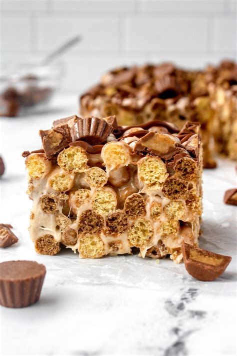 Reeses Puff Marshmallow Treats Recipe In 2024 Marshmallow Treats