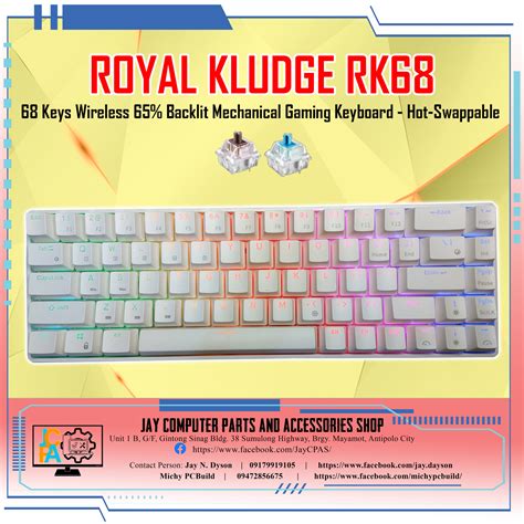 Royal Kludge Rk Keys Wireless Mechanical Gaming Keyboard Hot Swappable Gateron Switch