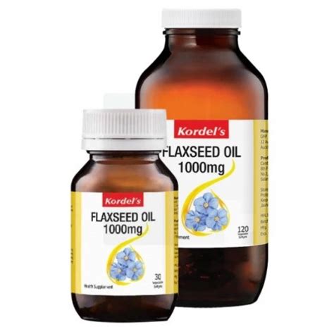 Kordels Flaxseed Oil 1000mg 120s30s Exp32024 Shopee Malaysia