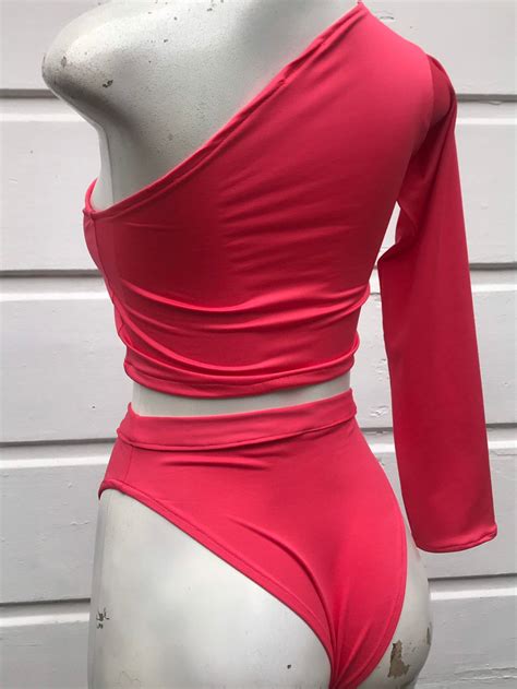 Piece Set Sexy Bikini Beachwear Swimwear High Waist Etsy