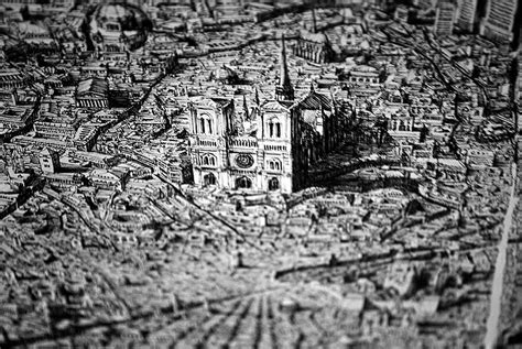 Artist Draws Amazingly Detailed Fictional Cityscapes With Pen and Ink ...