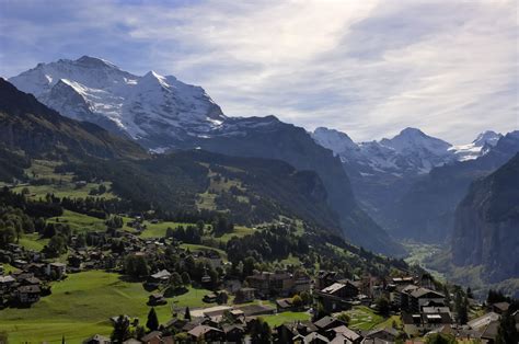 BERGFEX: Carte panoramique Wengen: Carte Wengen - Alpage - Wengen