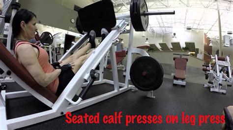 Seated Calf Press On Leg Press Youtube