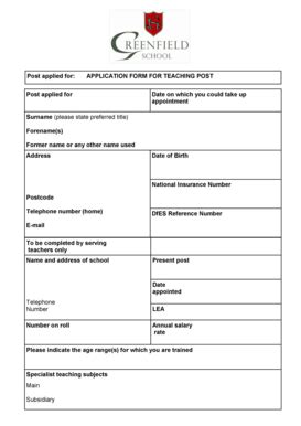 Fillable Online Tes Co Application Form Pdf The Tes Tes Co Fax