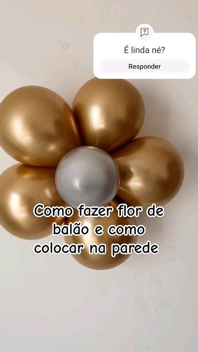 Simples Flor De Balão Na Parede - Como fazer flor de balão e colocar na parede #shorts #festainfantil # ...