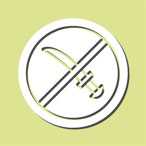 No Weapons Vector Icon 21448041 Vector Art At Vecteezy