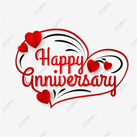 Happy Anniversary Love Vector Design Images