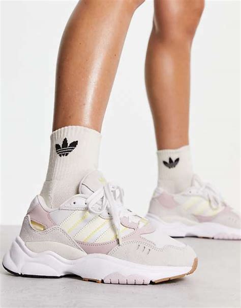 adidas Originals Retropy F90 trainers in off white and multi | ASOS