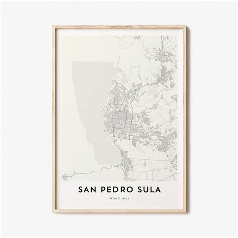 Map Of San Pedro Sula San Pedro Sula Map Print San Pedro Etsy Hong Kong