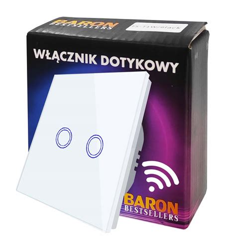 Włącznik dotykowy światła WIFI podwójny BIAŁY 2G WHITE WIFI Cena