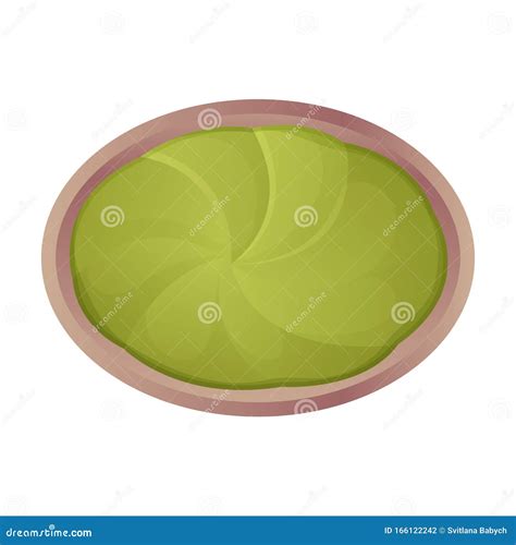 Icono Vectorial De Wasabi Icono Vector Realista Aislado En Fondo Blanco