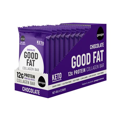 GOOGYS Good Fat Collagen Bar Chocolate 45g Merge Health