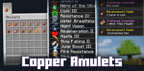 Copper Amulets Screenshots Minecraft Mods Curseforge