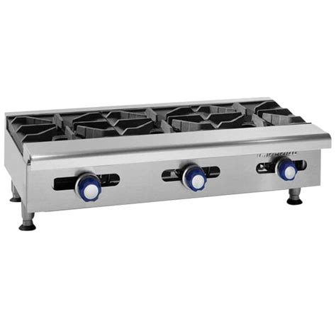 Imperial Range IHPA 8 48 48 Natural Gas 8 Burner Countertop Hot Plate 256 000 BTU